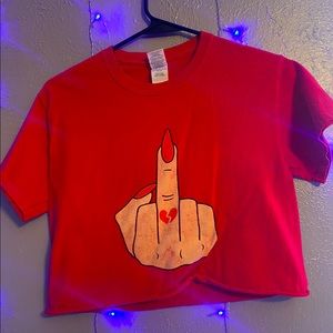 Red Crop Top